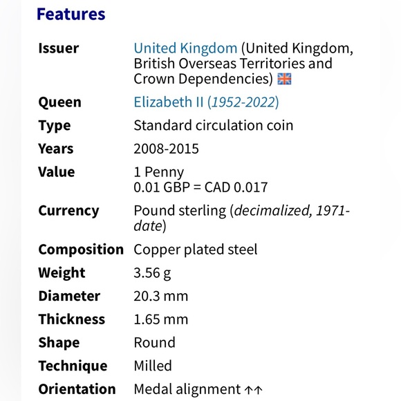 🎈$5 add on - 2013 ONE PENNY - Elizabeth II - Picture 3 of 6